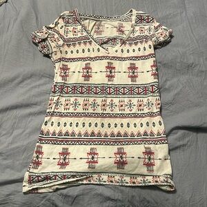 Nollie tribal print shirt